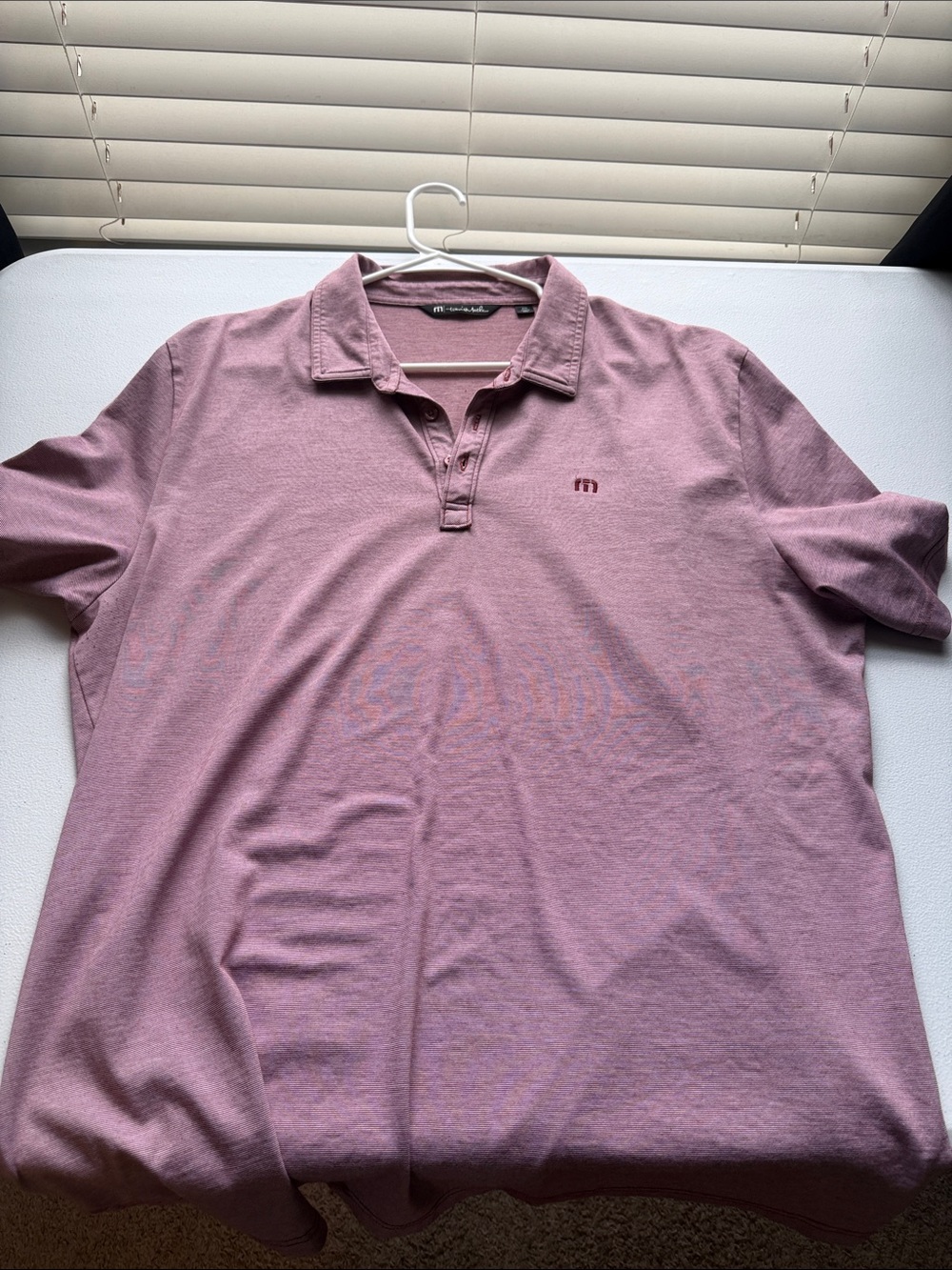 Travis Mathew Mauve Polo Shirt